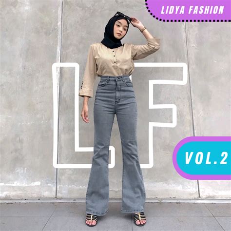 Jual Highwaist Jeans Cutbray Loose Vol 2 Shopee Indonesia