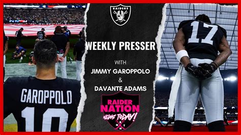 Exclusive Insights From Raiders QB Jimmy Garoppolo WR Davante Adams