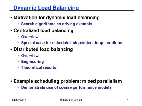 Ppt Cs 267 Applications Of Parallel Computers Load Balancing