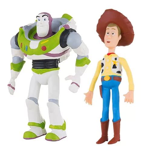 Kit Bonecos De Apertar Para Beb Toy Story Wood E Buzz