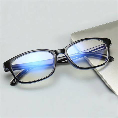 2018anti Blue Rays Computer Glasses Women Men Anti Blue Radiation Protection Flat Mirror Square