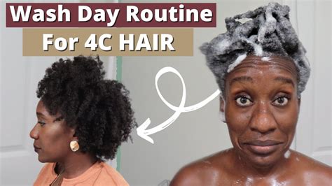 Start To Finish 4c Hair Wash Day Routine In Just 4 STEPS DETAILED 4C