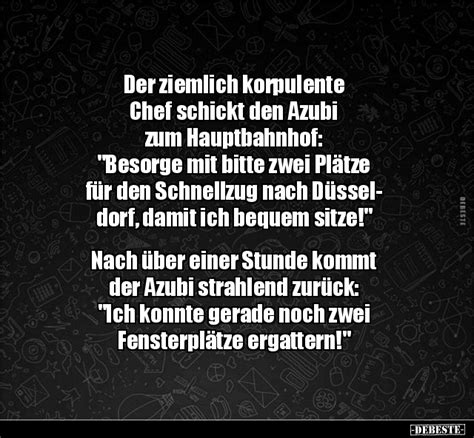 Der Ziemlich Korpulente Chef Schickt Den Azubi Zum Hauptbahnhof