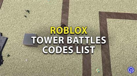 Roblox Tower Battles Codes (March 2023) - Gamer Tweak