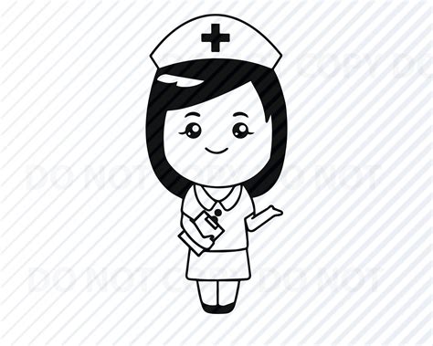 Nurse SVG File Medical Rn Vector Images Silhouette Clip Art - Etsy