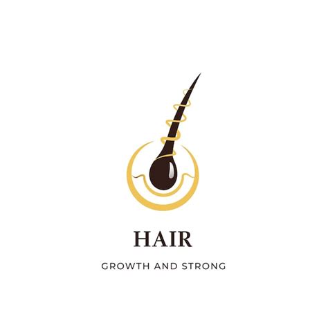 Premium Vector Hair Growth Logo Design Template