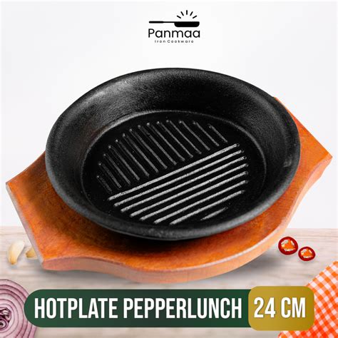 Jual PANMAA Cast Iron Hot Plate Steak Pepperrice Piring Bulat