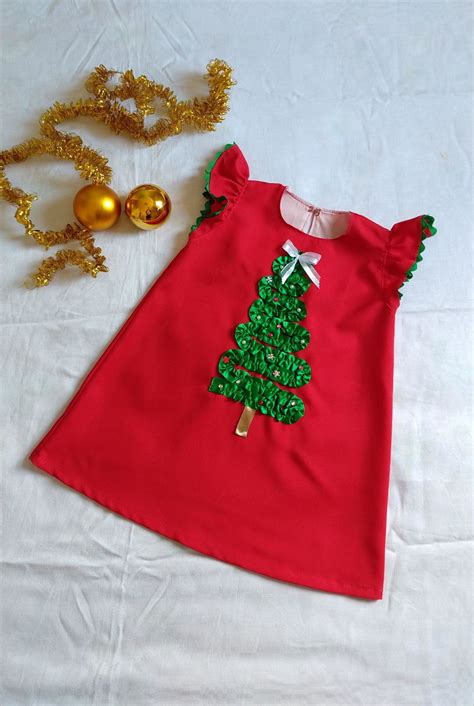 Vestido Natalino Infantil Vermelho Elo Produtos Especiais