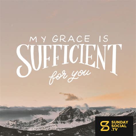 My Grace Is Sufficient For You Sunday Social