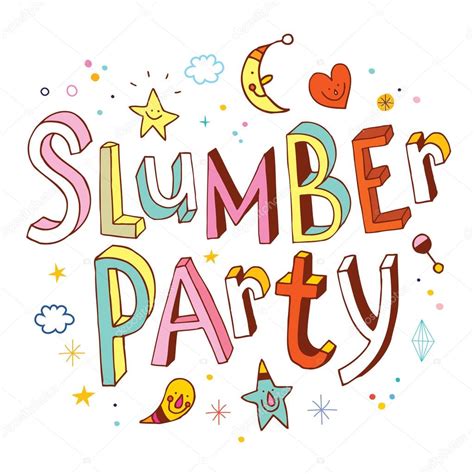 Slumber Party Clip Art Drawing Free Image Download