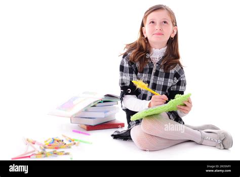 Girl Is Dreaming Stock Photo Alamy