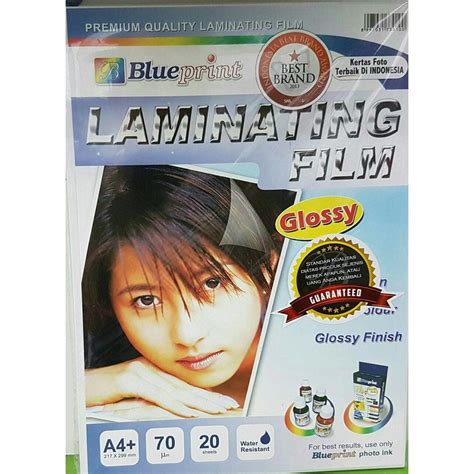 Jual Blueprint Laminating Glossy Film A4 Plastik Laminasi Shopee