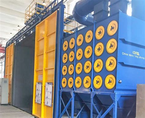 Customized Belt Shot Blasting Machine Sandblasting Booth For Mechanical