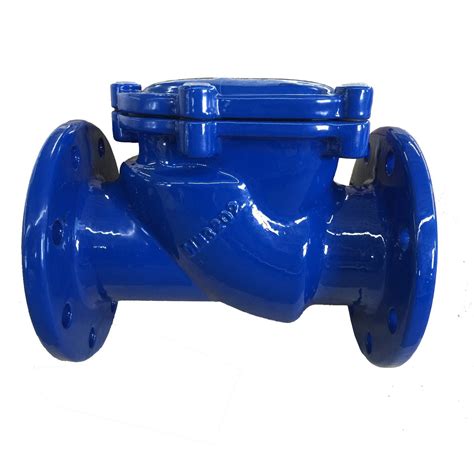 DIN DN300 Ductile Iron Cast Iron Flanged Lift Swing Silent Dual Rubber