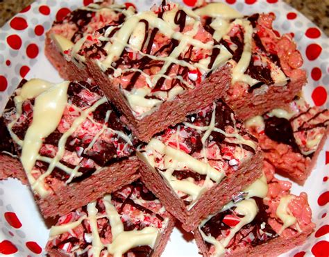 Emily Can Cook Peppermint Bark Rice Krispie Treats