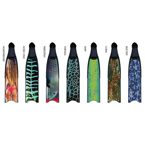 Reef Runner Fin Skins Decals Nautilusspearfishing