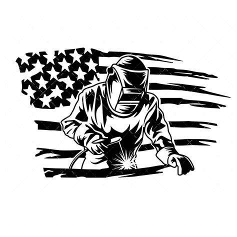 Welder With Flag Svg Png Pdf Welding Usa Flag Svg Ironwo Inspire