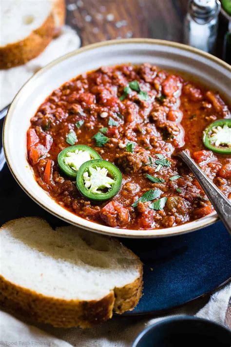 No Bean Whole30 Keto Chili In The Instant Pot Paleo Food Faith Fitness