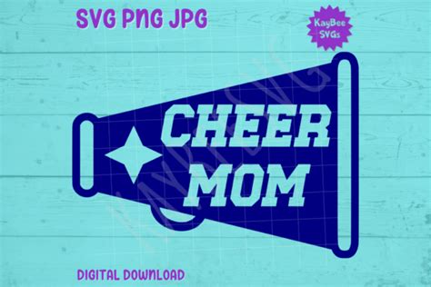 Cheer Mom Svg Png  Cut Files Graphic By Kaybeesvgs · Creative Fabrica