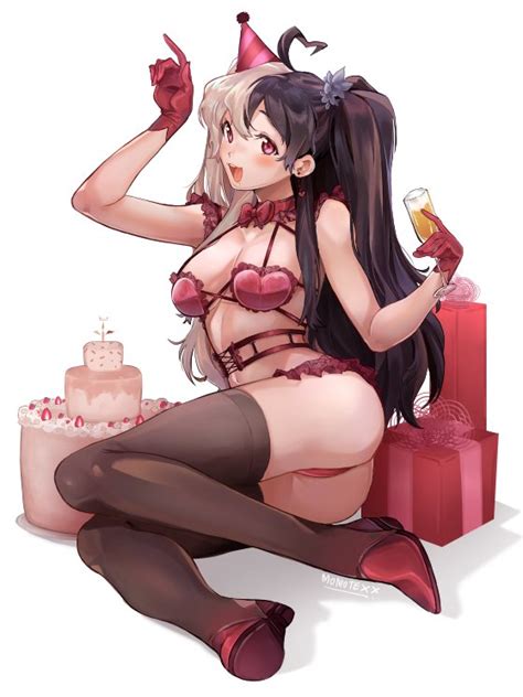 Rule 34 Big Breasts Black Hair Long Hair Mixed Hair Color Momotexx Vtuber Red Eyes Virtual