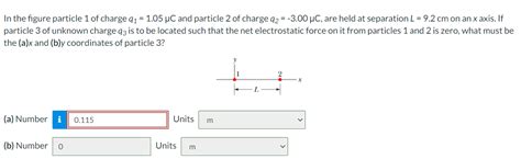 Solved In The Figure Particle Of Charge Q C And Chegg