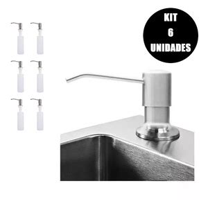 Dispenser Dosador Kit Unidades Embutir Detergente Sabonete Liquido