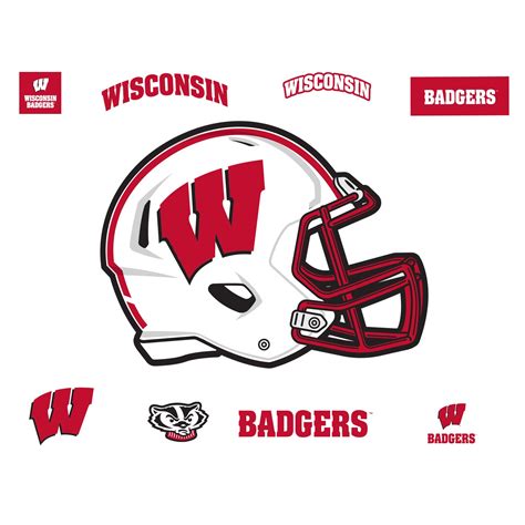 Wisconsin Badgers: 2022 Helmet Art - Officially Licensed NCAA Removabl ...