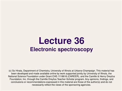 Ppt Lecture Electronic Spectroscopy Powerpoint Presentation Free