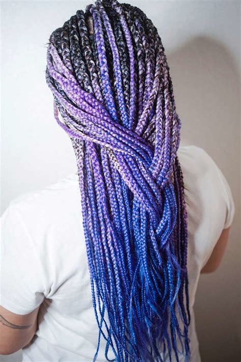 Stylish Kanekalon Hair Ideas With Braids Kanekalon Hairstyles Purple