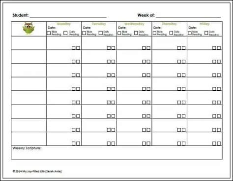 9 Homework Schedule Templates Excel Templates