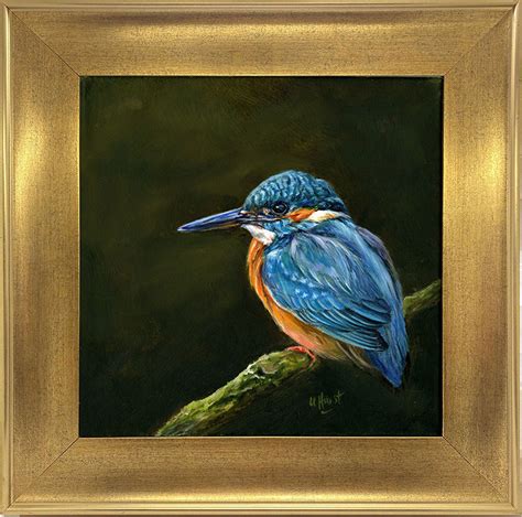 Kingfisher Oil Painting