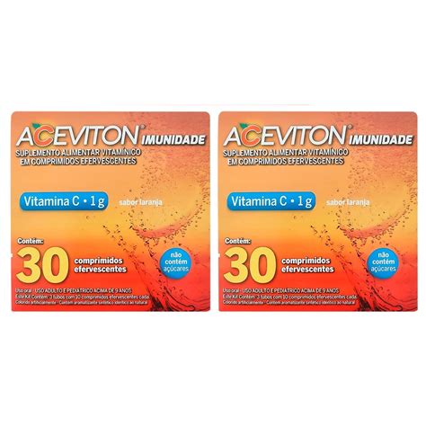 Kit Aceviton G Vitamina C Comprimidos Efervescentes Shopee Brasil