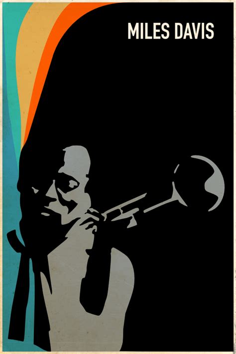 Miles Davis Vintage Jazz Poster Jazz Poster Jazz Trumpet Art Music