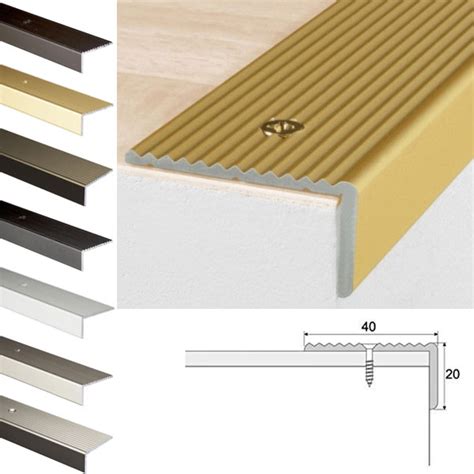 Buy High Quality Non Slip Anodised Aluminium Stair Edge Nosing Trim