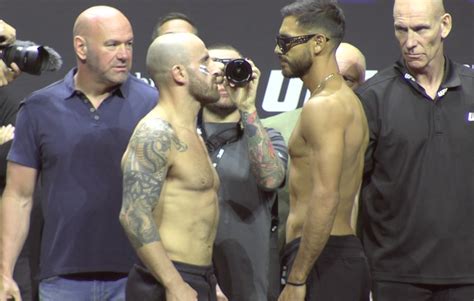 UFC 290 Ceremonial Weigh In Face Off Video Alexander Volkanovski Vs