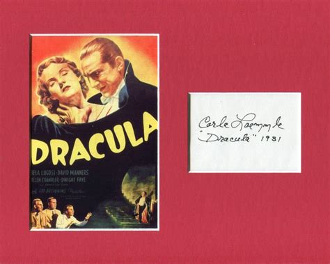 Carla Laemmle 1931 Dracula Star Rare Signed Autograph Photo Display ...