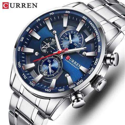 Nieuwe Horloges Voor Mannen Top Luxe Merk Curren Quartz Horloge Sport