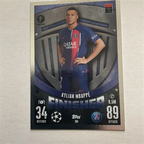 TOPPS MATCH ATTAX 2023 24 Kylian Mbappe Finisher 1a Edizione N 188