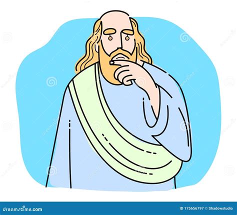 Socrates Vector Illustration | CartoonDealer.com #18292138