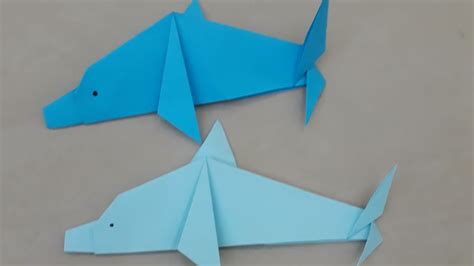 Origami Dolphin L How To Make An Easy Origami Dolphin Step By Step