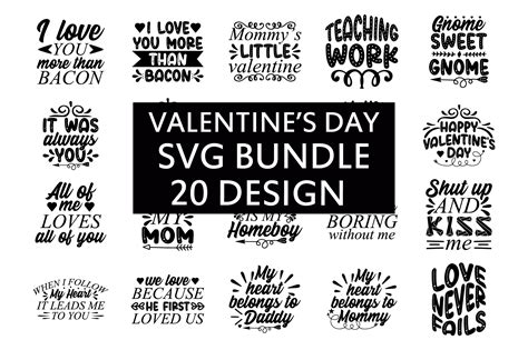 Valentines Day Svg Bundle Graphic By Jennifer Art · Creative Fabrica