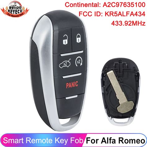 Keyecu Keyless Remote Para Alfa Romeo Giulia Stelvio