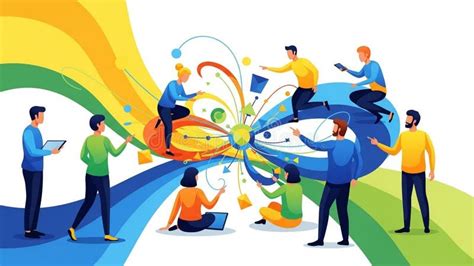 teamwork  collaboration concept  people stock illustration