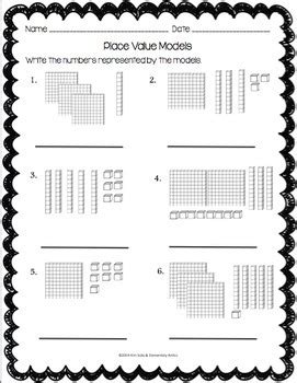 Place Value Worksheets Task Cards 2nd Grade By Kim Solis TpT