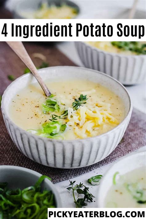 Healthy Food 4 Ingredient Potato Soup