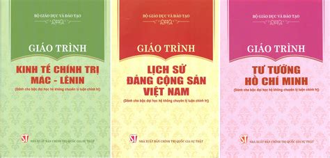 Combo 3 Cuốn Giáo Trình Kinh Tế Chính Trị Mác Lênin Giáo Trình Lịch