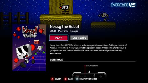 Evercade Vs Game Of The Month 2 Nessy The Robot Evercade Evercade