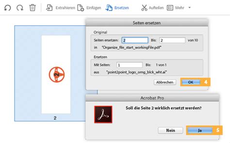 In Einer Pdf Datei Seiten Hinzuf Gen Neu Anordnen Oder L Schen Adobe