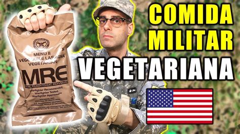 Probando COMIDA DE SUPERVIVENCIA MILITAR VEGETARIANA De Estados Unidos