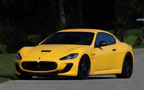 X Resolution Yellow Maserati Coupe Novitec Maserati